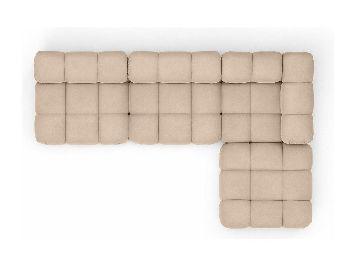 Canapé modulable beige tissu
