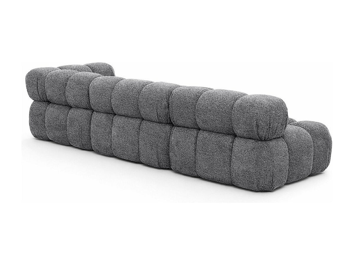 Canapé modulable gris tissu