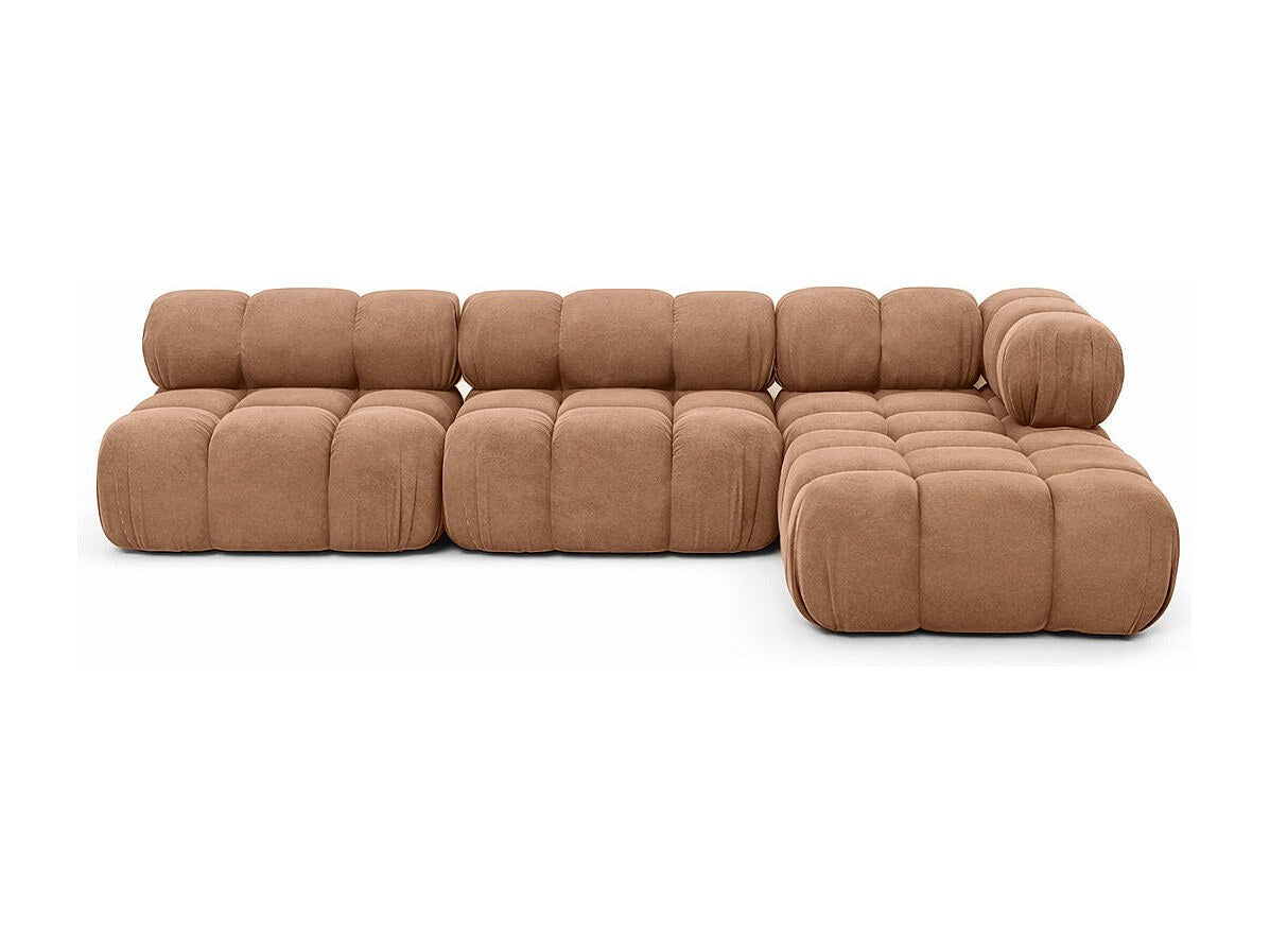 Canapé modulable marron tissu