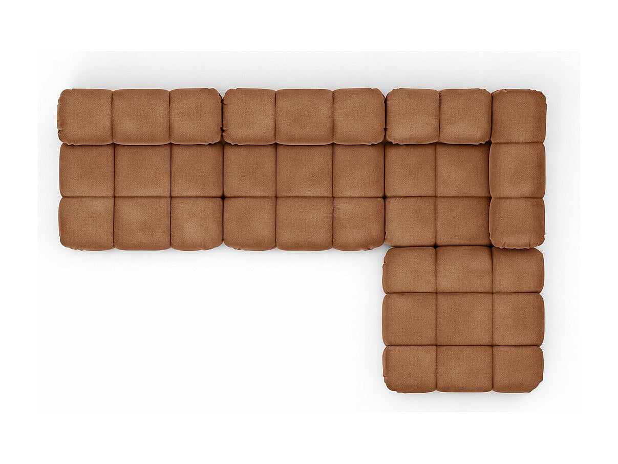 Canapé modulable marron tissu
