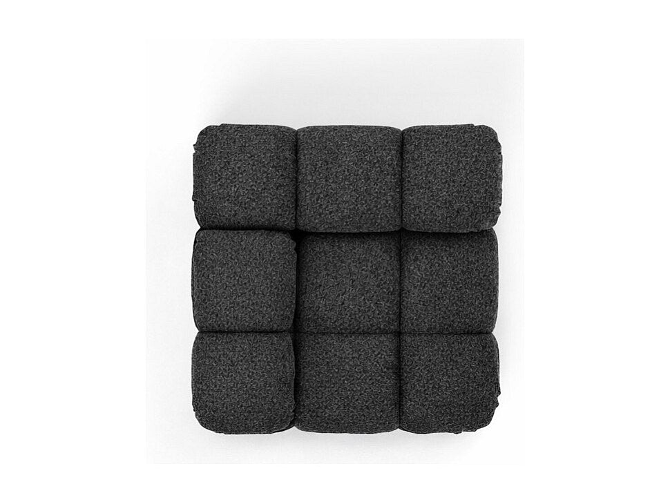 Canapé modulable gris tissu