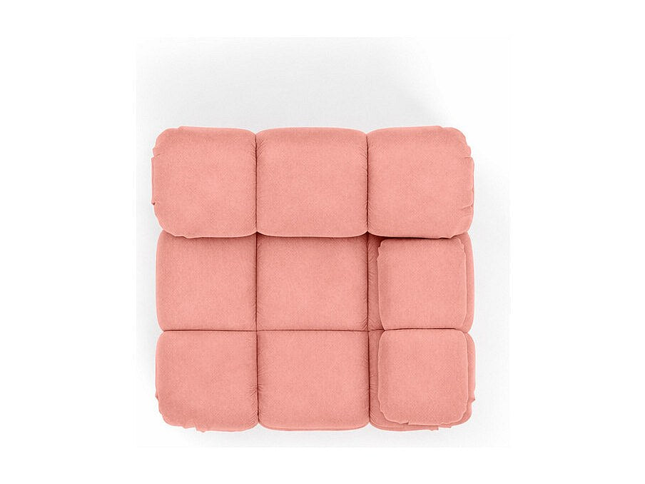 Canapé modulable rose tissu