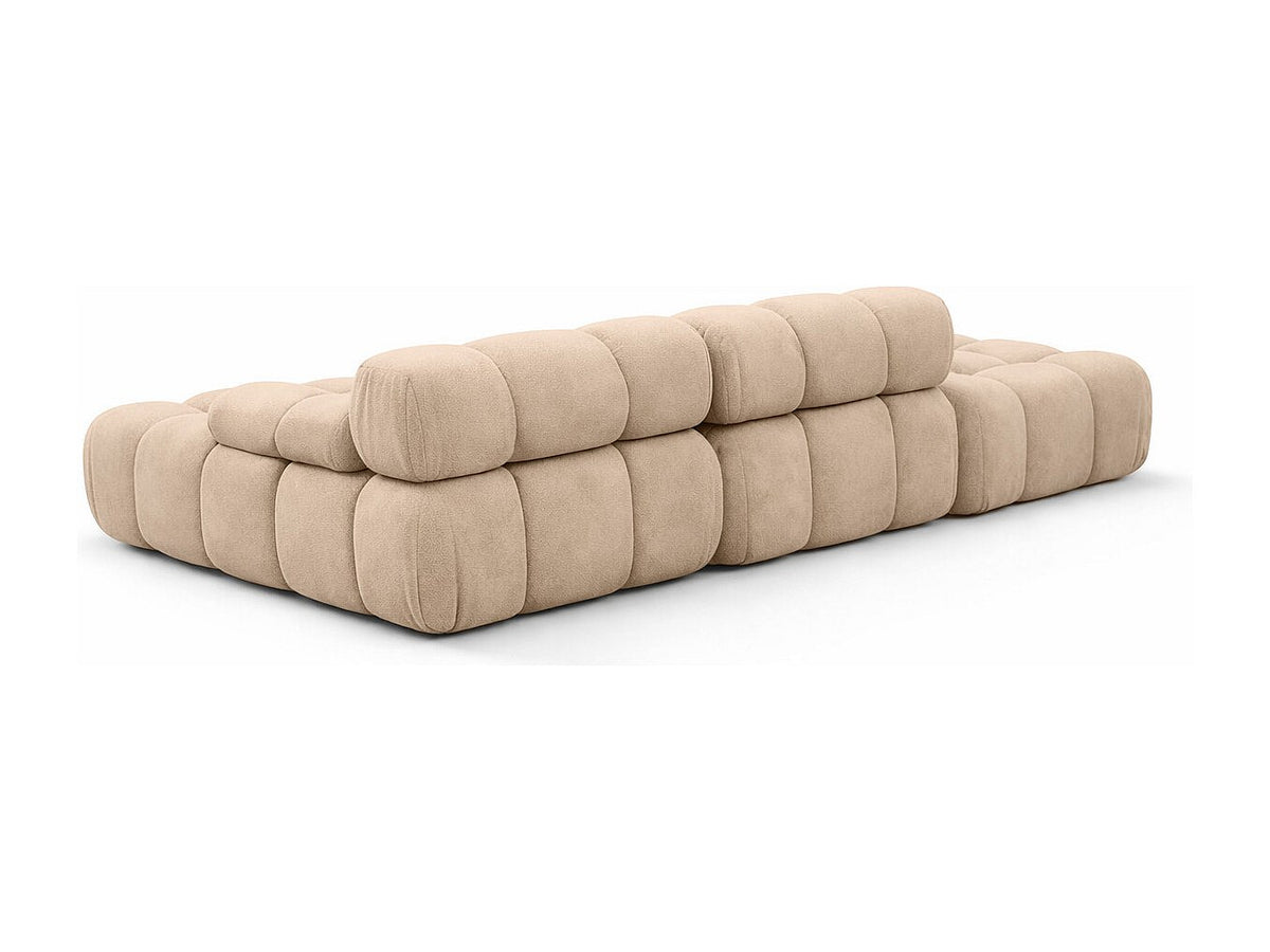 Pouf pour canapé modulable beige tissu
