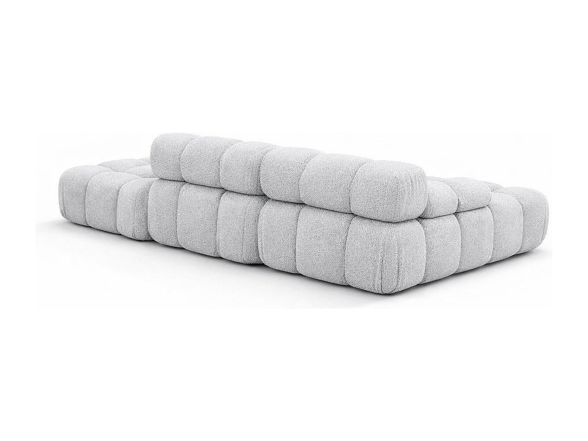 Pouf pour canapé modulable gris tissu