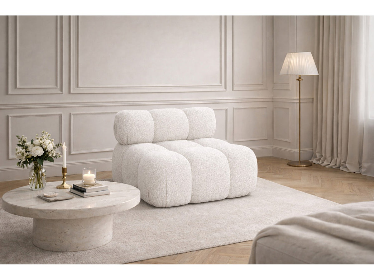 Canapé modulable beige tissu