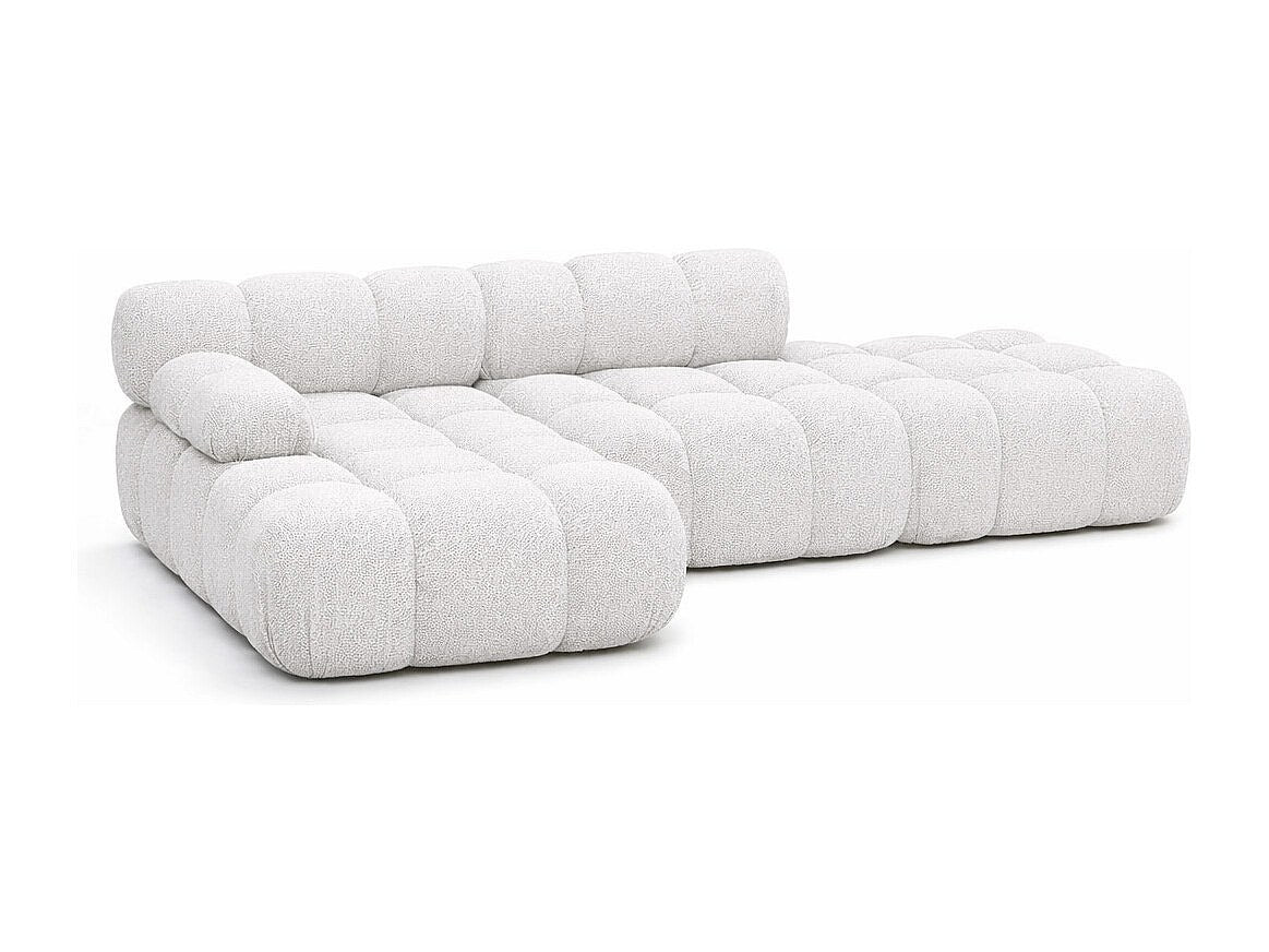 Pouf pour canapé modulable beige tissu