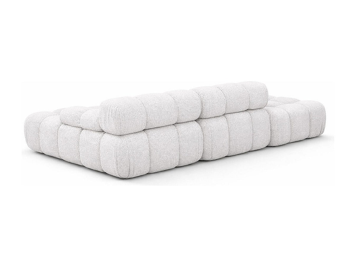 Pouf pour canapé modulable beige tissu