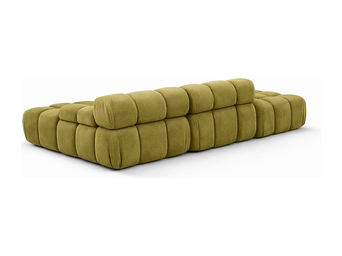 Pouf pour canapé modulable vert tissu