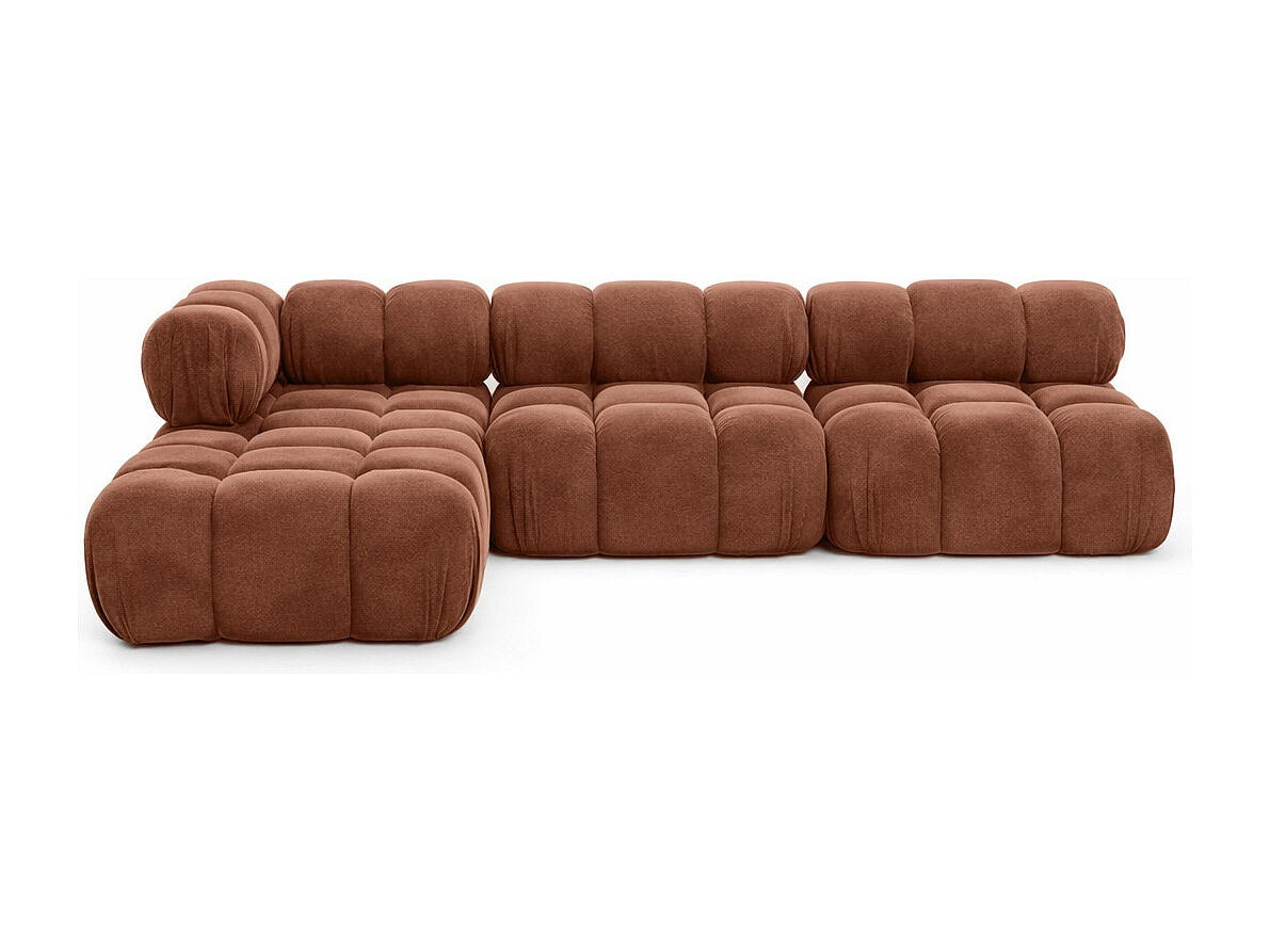 Canapé modulable marron tissu