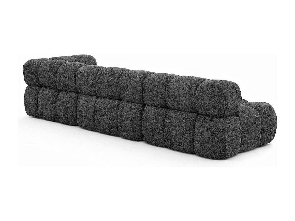 Canapé modulable gris tissu