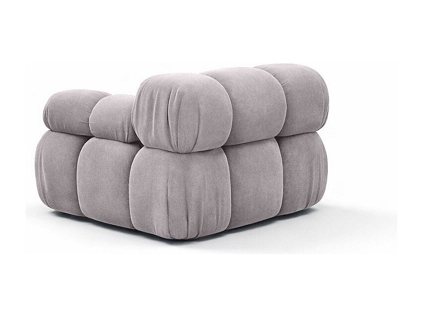 Canapé modulable gris tissu