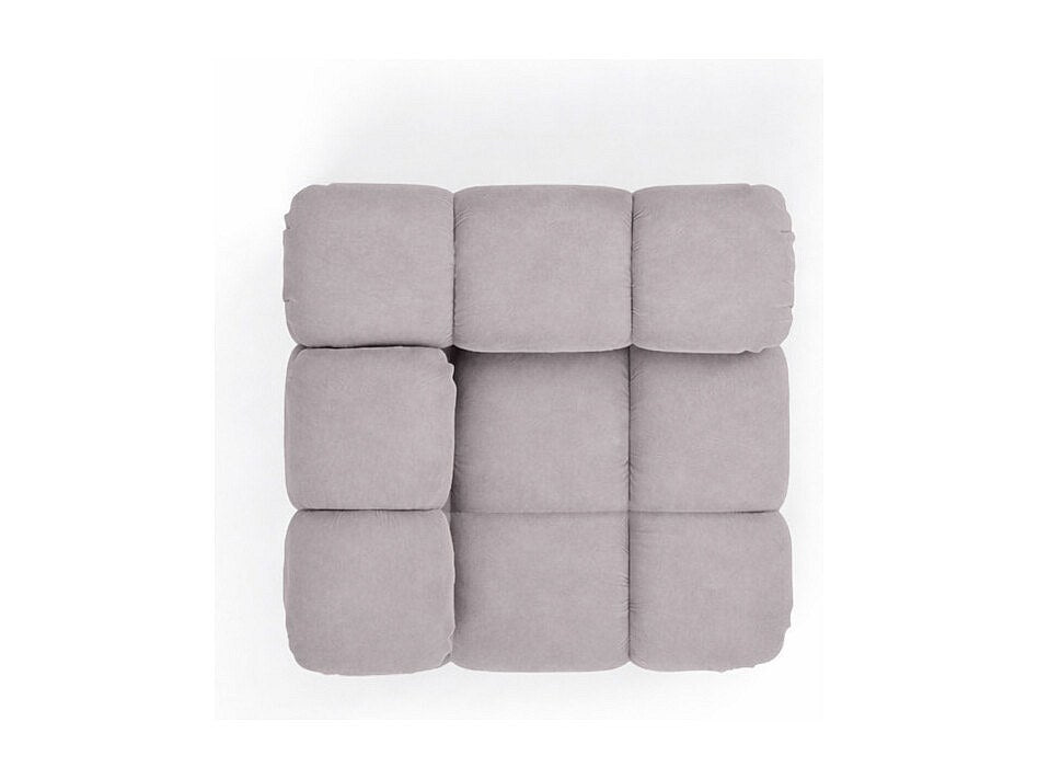 Canapé modulable gris tissu