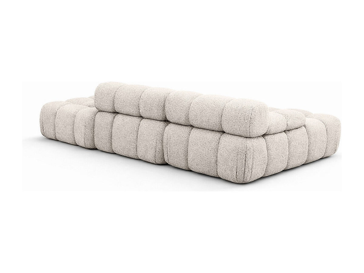 Pouf pour canapé modulable beige tissu