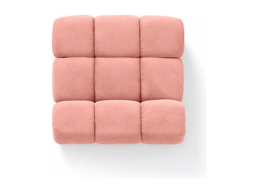 Canapé modulable rose tissu