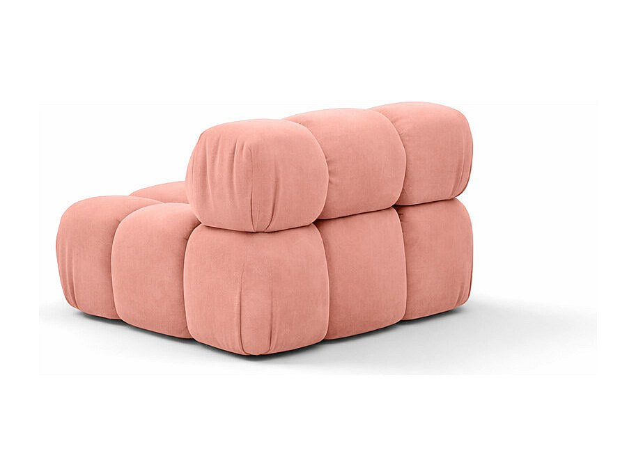 Canapé modulable rose tissu