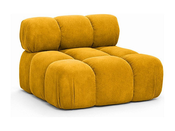 Canapé modulable jaune tissu