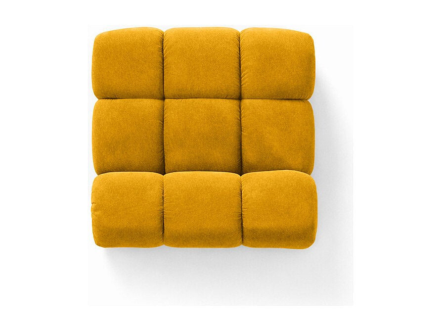 Canapé modulable jaune tissu