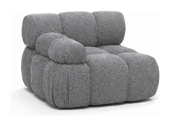 Canapé modulable gris tissu