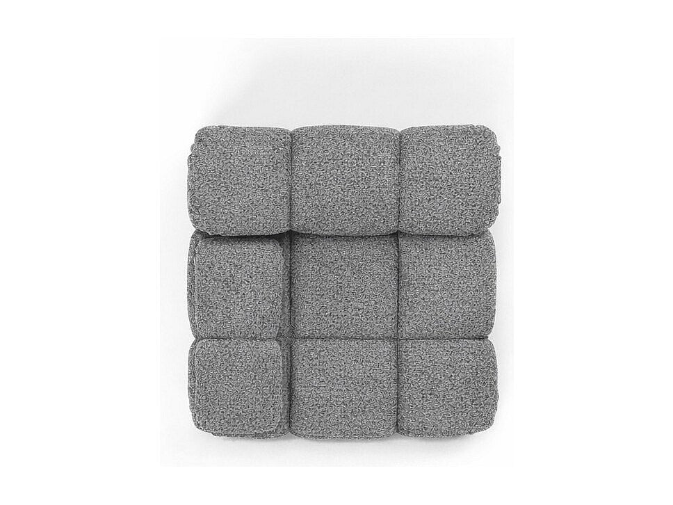Canapé modulable gris tissu