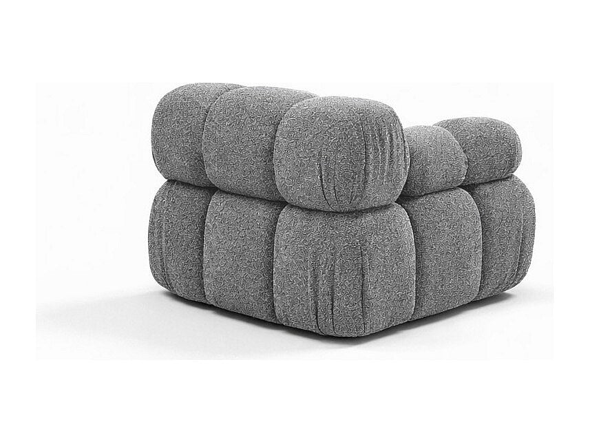Canapé modulable gris tissu