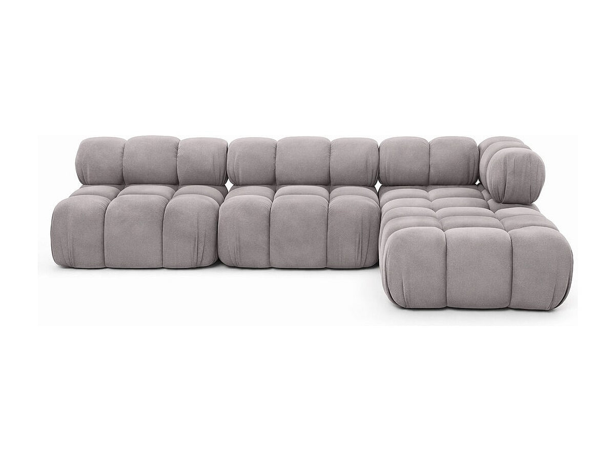 Canapé modulable gris tissu