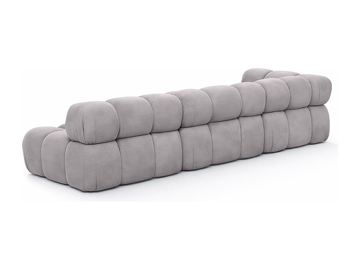 Canapé modulable gris tissu