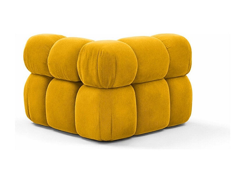 Canapé modulable jaune tissu