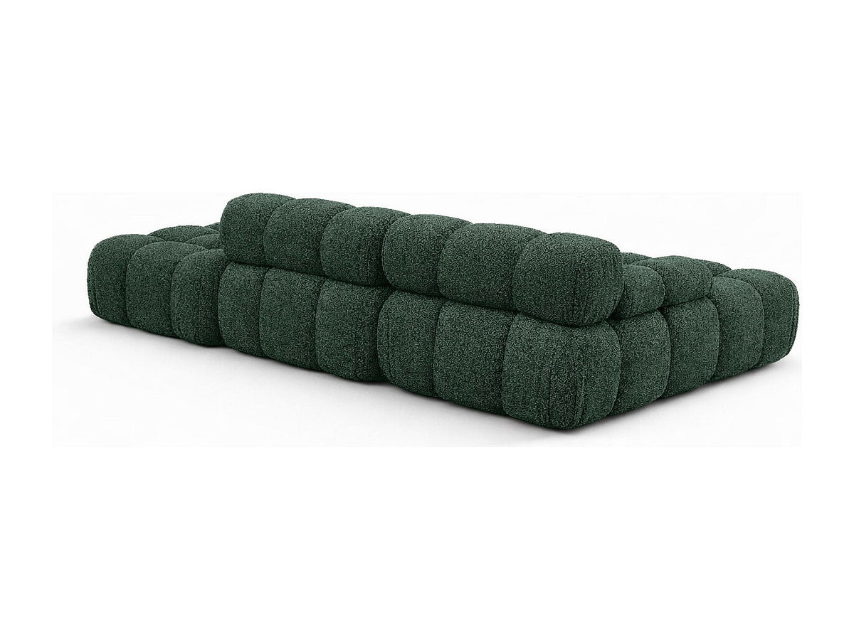 Pouf pour canapé modulable vert tissu