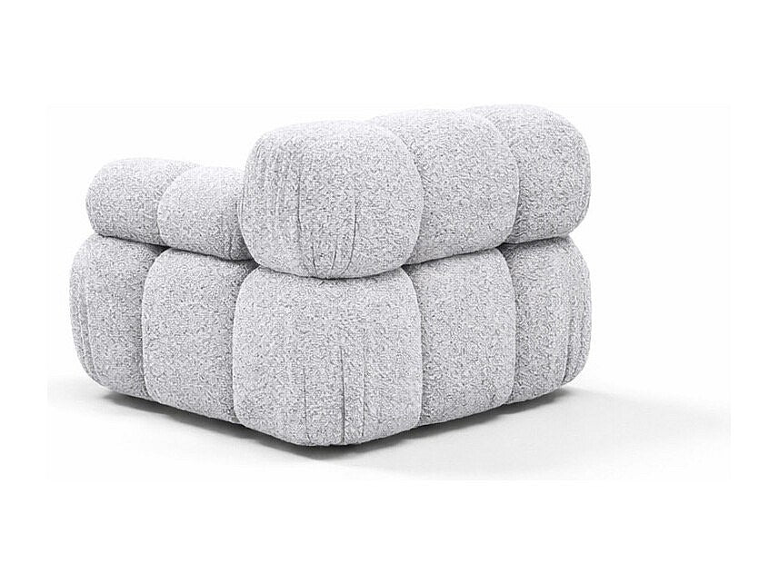 Canapé modulable gris tissu