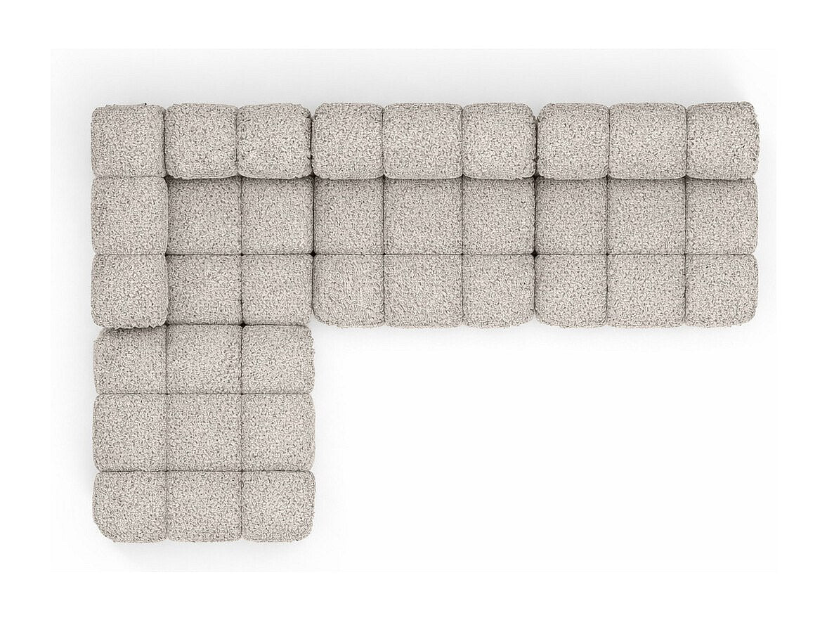 Canapé modulable beige tissu