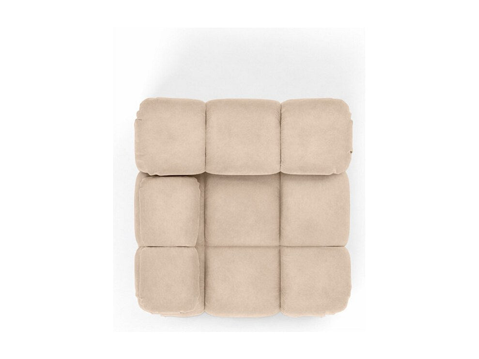 Canapé modulable beige tissu