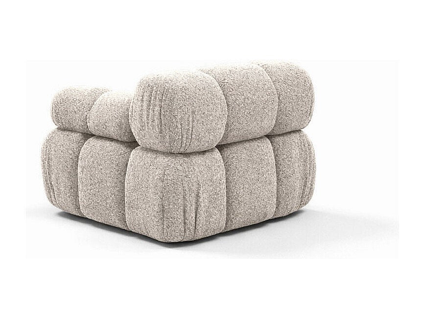 Canapé modulable beige tissu