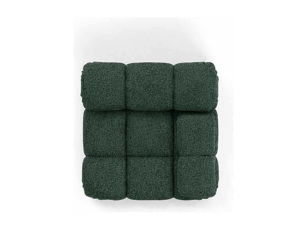 Canapé modulable vert tissu