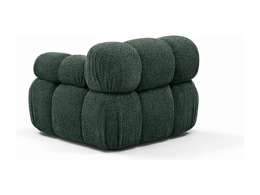 Canapé modulable vert tissu