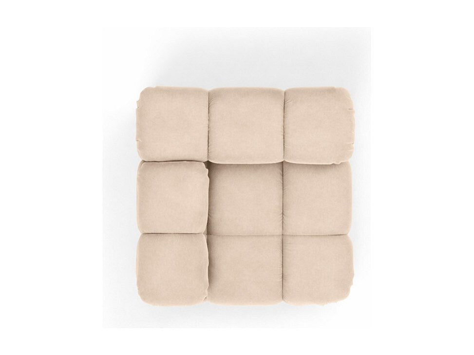 Canapé modulable beige tissu