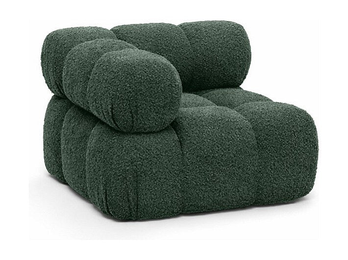 Canapé modulable vert tissu