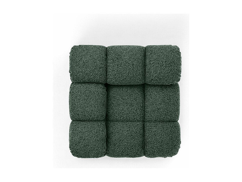 Canapé modulable vert tissu