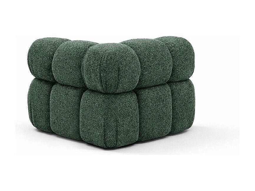 Canapé modulable vert tissu