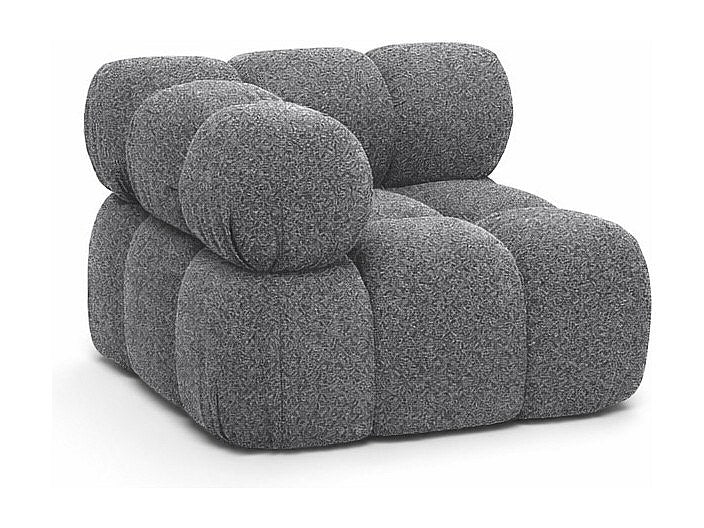 Canapé modulable gris tissu