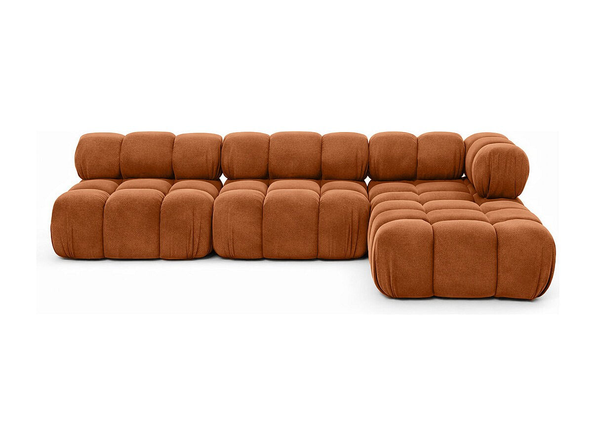 Canapé modulable marron tissu