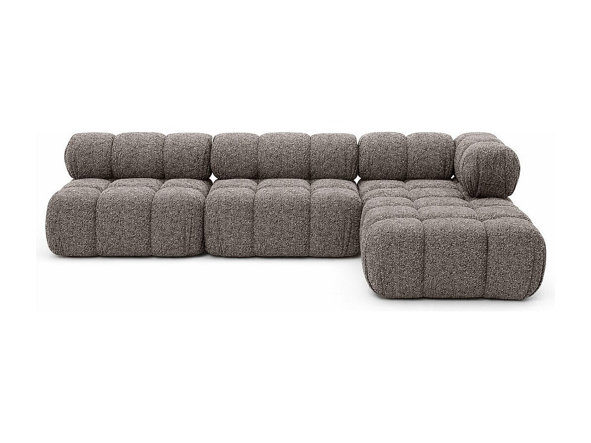 Canapé modulable marron tissu
