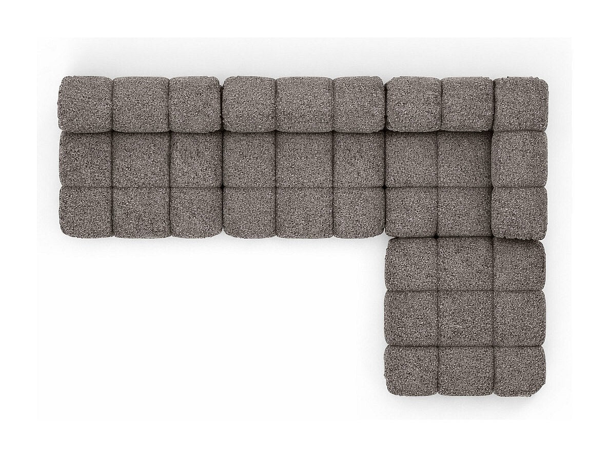 Canapé modulable marron tissu