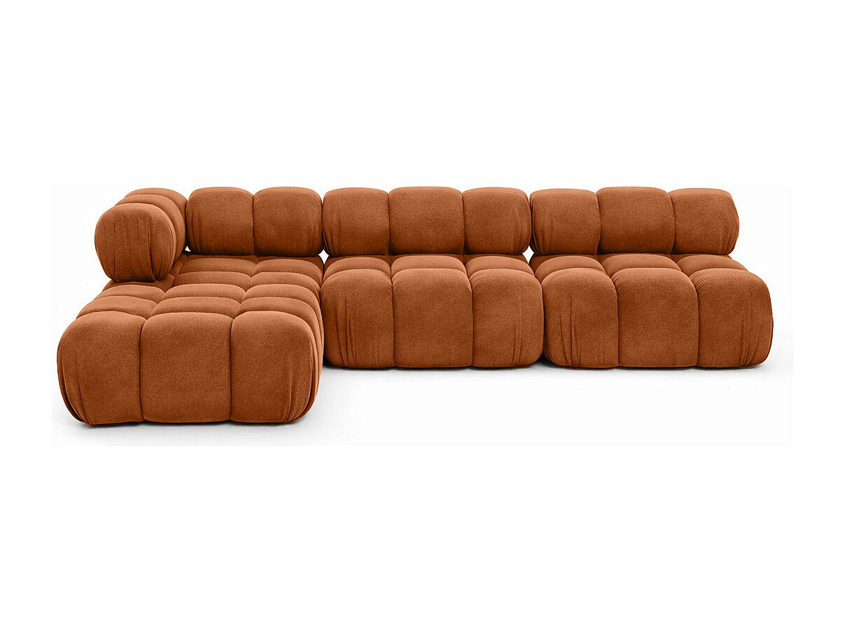 Canapé modulable marron tissu