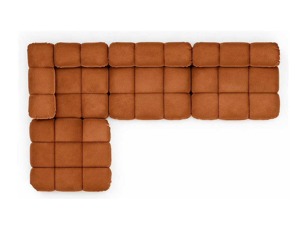 Canapé modulable marron tissu