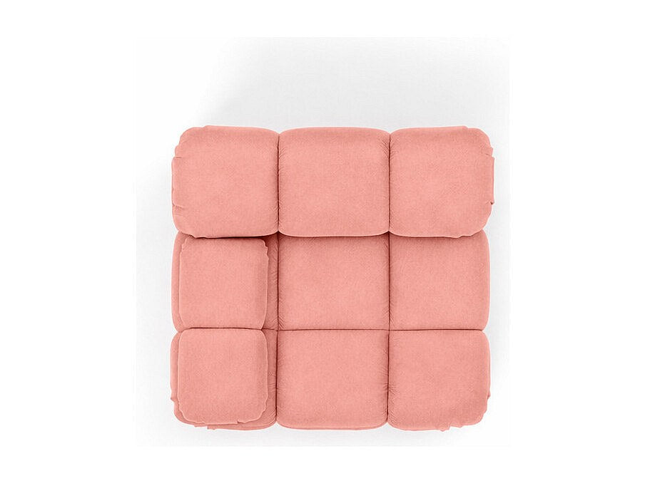 Canapé modulable rose tissu