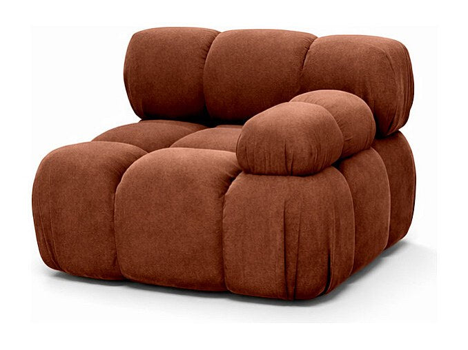 Canapé modulable marron tissu