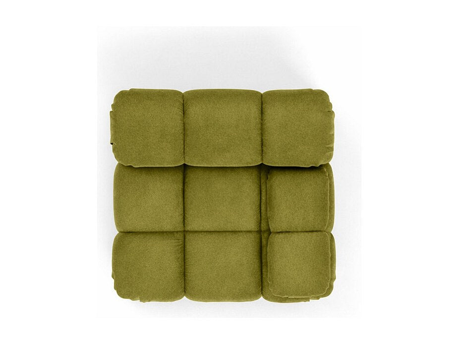 Canapé modulable vert tissu