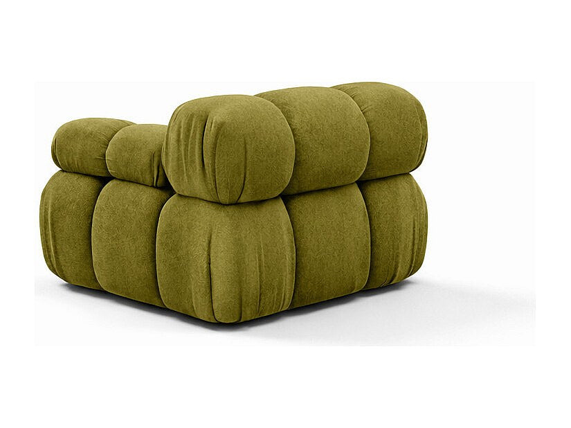 Canapé modulable vert tissu