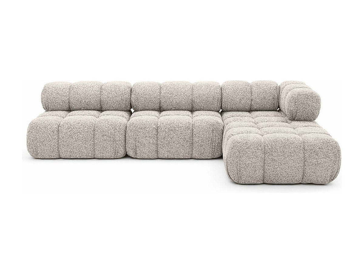 Canapé modulable beige tissu