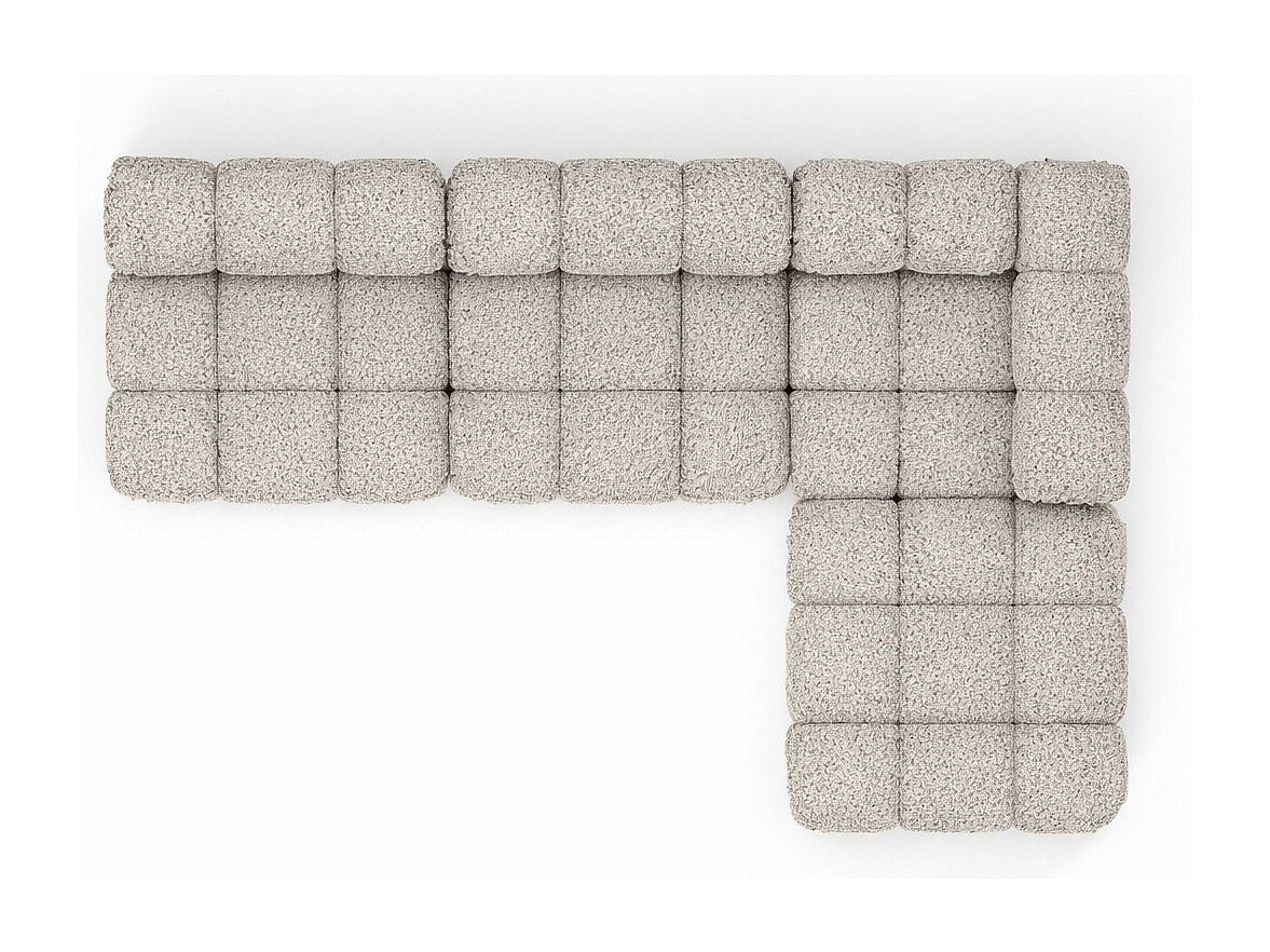 Canapé modulable beige tissu